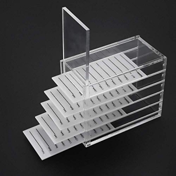 WOHEN 5 Layers Acrylic Eyelash Organizer Box