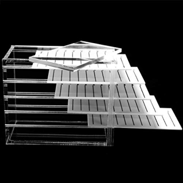 WOHEN 5 Layers Acrylic Eyelash Organizer Box
