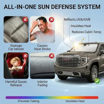 Dodge RAM 1500 Custom Sun Shade - UV Protection & Heat Shield