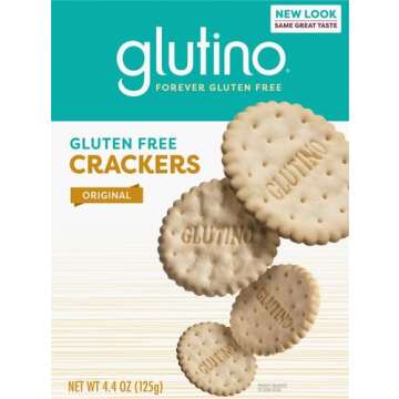 Glutino Gluten Free Snack Crackers, Premium Rounds, Original, 4.4 Ounce