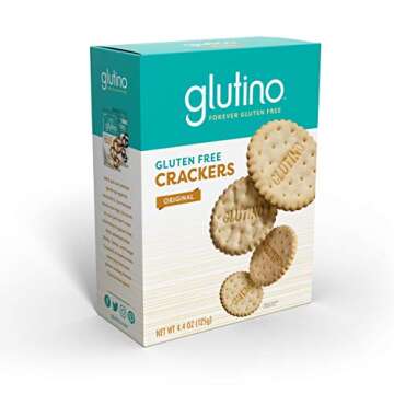 Glutino Gluten Free Snack Crackers, Premium Rounds, Original, 4.4 Ounce