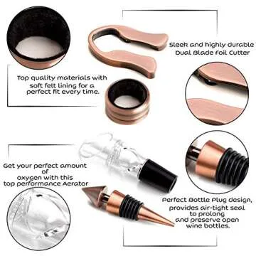 Elegant Wine Bottle Opener Set for Gifting and Use