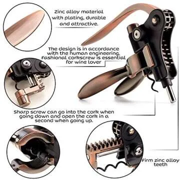 Elegant Wine Bottle Opener Set for Gifting and Use