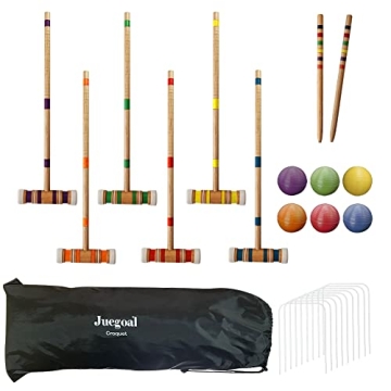 Juegoal Six Player Croquet Set - Family Fun Outdoors