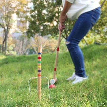 Juegoal Six Player Croquet Set - Family Fun Outdoors