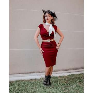 Elegant Slim Fit Business Pencil Dress for Women