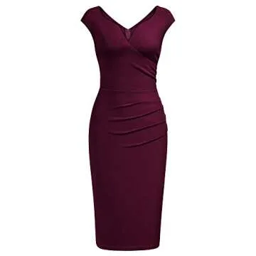 Elegant Slim Fit Business Pencil Dress for Women
