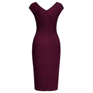 Elegant Slim Fit Business Pencil Dress for Women