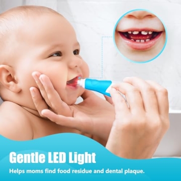 Dada-Tech Toddler Electric Toothbrush with LED Light for Ages 0-3