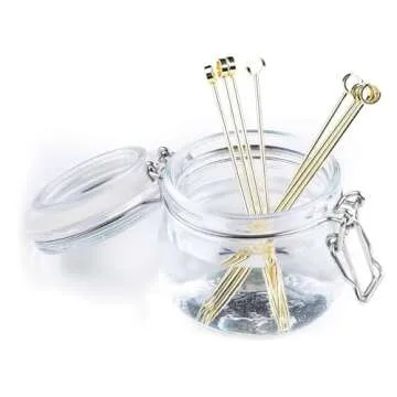Stainless Steel Cocktail Picks - Elegant 4" Picks in Gold