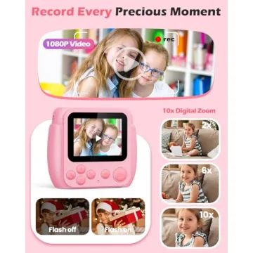 Kids Instant Print Camera - Creative Fun for Ages 3-12