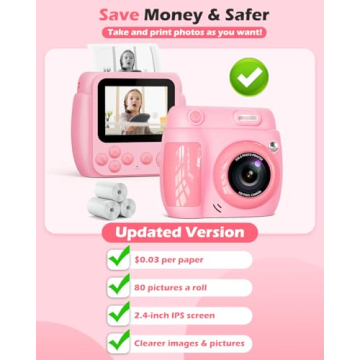 Kids Instant Print Camera - Creative Fun for Ages 3-12