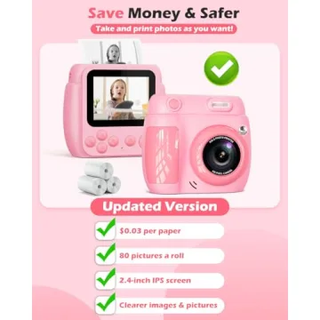 Kids Instant Print Camera - Creative Fun for Ages 3-12