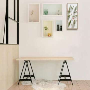 Golden State Art, 8x20 Gold Photo Aluminum Metal Collage Frame with Mat displays (3) 4"x6" Pictures