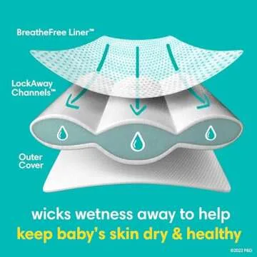 Pampers Swaddlers Disposable Baby Diapers Size 4, 150 Count with Sensitive Water Based Baby Wipes 4X Pop-Top Packs (336 Count)