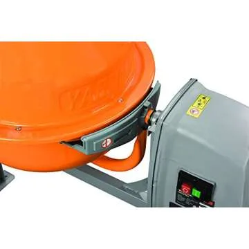 YARDMAX YM0046 1.6 Cu. Ft. Concrete Mixer for Easy Use