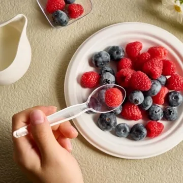 JOLLY CHEF Clear Plastic Spoons for Every Occasion