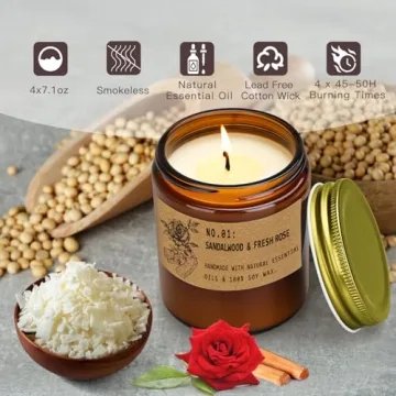 Luxurious Eco-Friendly Aromatherapy Candle Set for Relaxation