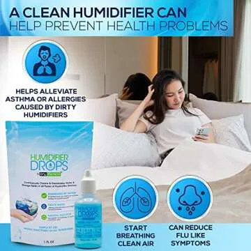 The Original Humidifier Drops - Premium Food Grade Concentrate, Slows Down Residue Accumulation on Surfaces, Minimizes Scaling - Freshens Water in All Humidifier Models, 100+ Day Supply, Made in USA