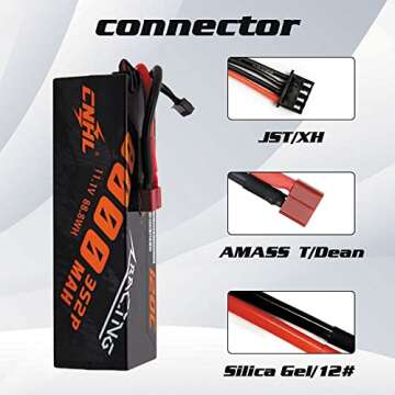 CNHL 3S Lipo Battery 8000mAh 120C 11.1V Lipo Battery with Deans Plug for RC Car Truck Boat Drag Crawler Racing Hobby