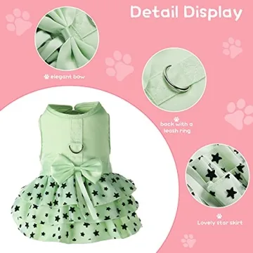Fashionable 2 Pcs Small Dog Dress Set for Your Pet