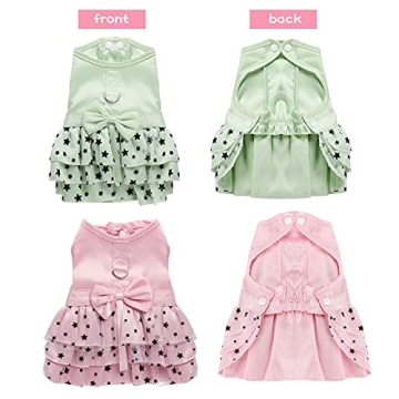 Fashionable 2 Pcs Small Dog Dress Set for Your Pet