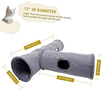 Speedy Pet Collapsible Cat Tunnel for Playful Cats