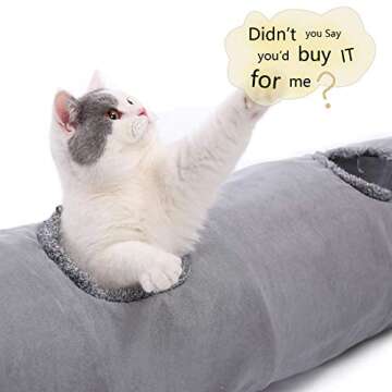 Speedy Pet Collapsible Cat Tunnel for Playful Cats