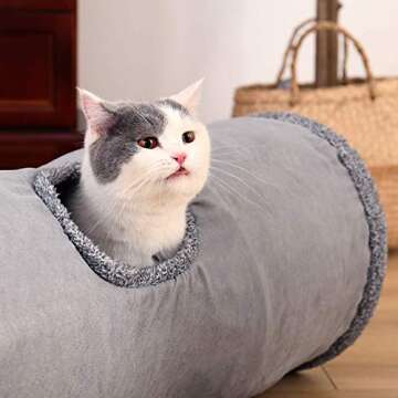 Speedy Pet Collapsible Cat Tunnel for Playful Cats