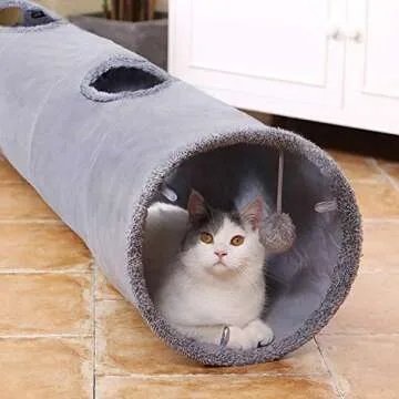 Speedy Pet Collapsible Cat Tunnel for Playful Cats