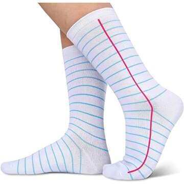 HAPPYPOP Funny Crazy Silly Gifts for Women Teen Girls, Crazy Silly Pencil socks Notebook Socks Reading Gifts Book gifts