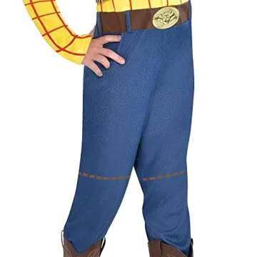 Party City Toy Story 4 Woody Halloween Costume for Boys, Medium (8-10), Includes Jumpsuit and Hat