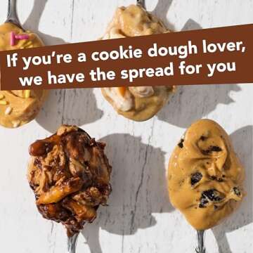 Nuts 'N More Cookie Dough Snack Packs - High Protein Peanut Spread, All-Natural, Low Carb, Low Sugar, Gluten Free, Non-GMO, with Omega-3s and Antioxidants (1.10oz Packets, 10-Pack)