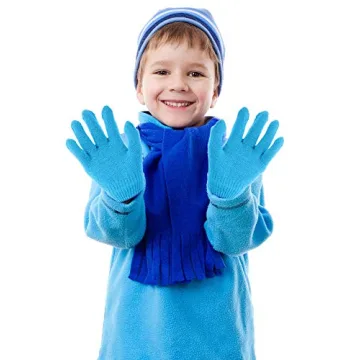 HESTYA Kids Winter Gloves 14 Pairs Magic Warm Knit Gloves
