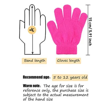 HESTYA Kids Winter Gloves 14 Pairs Magic Warm Knit Gloves