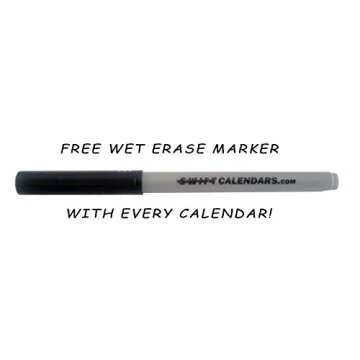 Large 24" x 30" Erasable Wall Calendar for Organizing