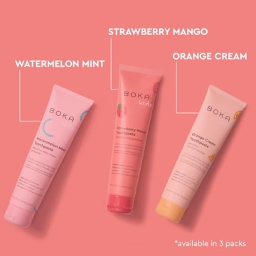 Boka Fluoride Free Toothpaste with Nano Hydroxyapatite - Strawberry Mango