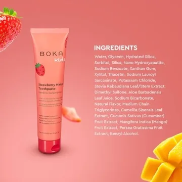 Boka Fluoride Free Toothpaste with Nano Hydroxyapatite - Strawberry Mango