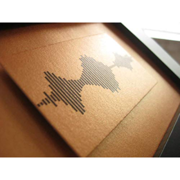 I Love You Soundwave Art, Bronze Visible Voice Gift for Valentines Day Gift, 8th Wedding Anniversary Gift for her or him, Husband Gift from Wife