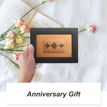 I Love You Soundwave Art, Bronze Visible Voice Gift for Valentines Day Gift, 8th Wedding Anniversary Gift for her or him, Husband Gift from Wife