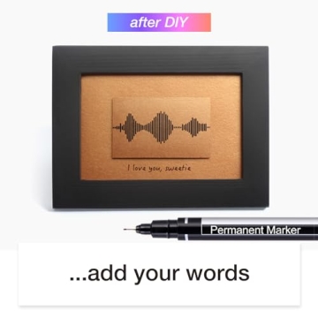 I Love You Soundwave Art, Bronze Visible Voice Gift for Valentines Day Gift, 8th Wedding Anniversary Gift for her or him, Husband Gift from Wife