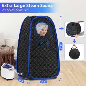 X-Vcak Foldable Steam Sauna for Home Relaxation