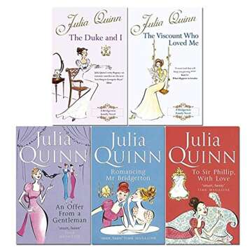Bridgerton Family Book Series 5 Books Collection Set by Julia Quinn (The Duke and I, Viscount Who Lo...