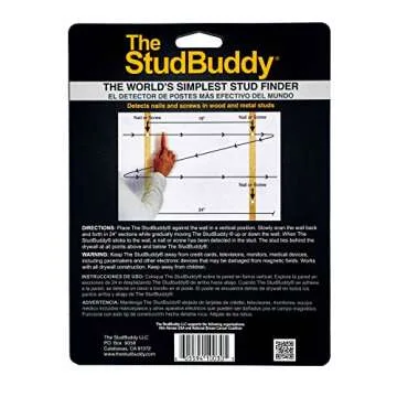 StudBuddy Magnetic Stud Finder - Easy to Use & Battery-Free