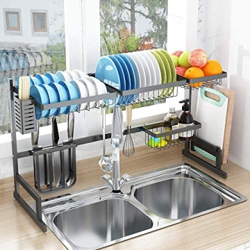 Over Sink Dish Drying Rack by Footek- Stylish & Space Saving