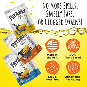 FryAway Cooking Oil Solidifier for Hassle-Free Clean Up