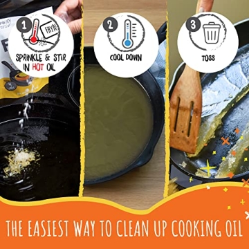 FryAway Cooking Oil Solidifier for Hassle-Free Clean Up
