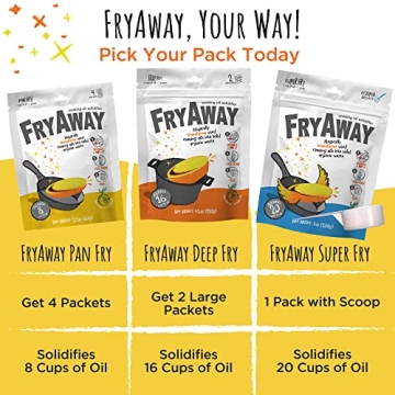 FryAway Cooking Oil Solidifier for Hassle-Free Clean Up
