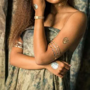 Diaofendi Small Gold Watches for Women Vintage Ladies Quartz Wrist Watches Stainless Steel Band Womens Gold Watch Luxury Bracelet Tools Included (All Gold)