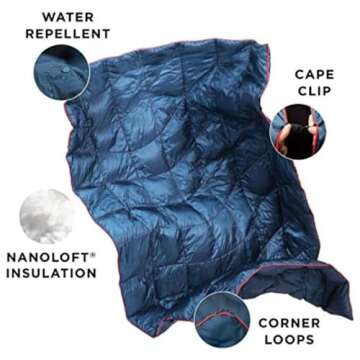 Rumpl NanoLoft Puffy Blanket for Camping & Travel